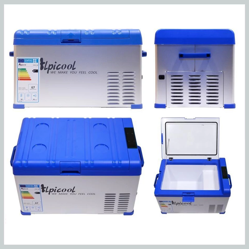 Frigider auto cu compresor – BLUE 30L, 12/24V & 230V, până la -20 °C – 07090