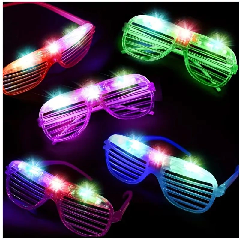 Set 24 ochelari de petrecere cu LED – culori mixte – KH553976