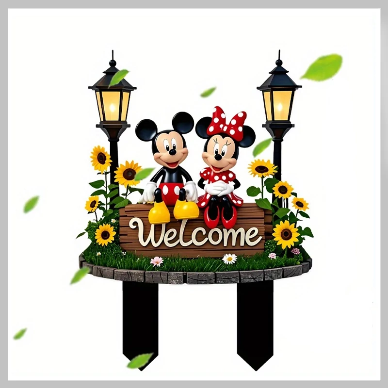 Decorațiune de grădină acrilică Disney Mickey – QR2216857