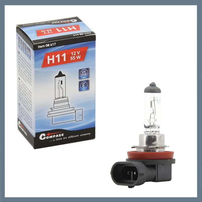 Bec auto halogen H11 – 12V, 55W, PGJ19-2, cu filtru UV 08417