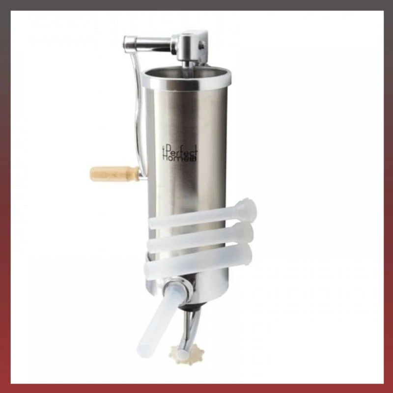 Mașină de umplut cârnați și tobă, verticală, inox, 3 kg – 55007