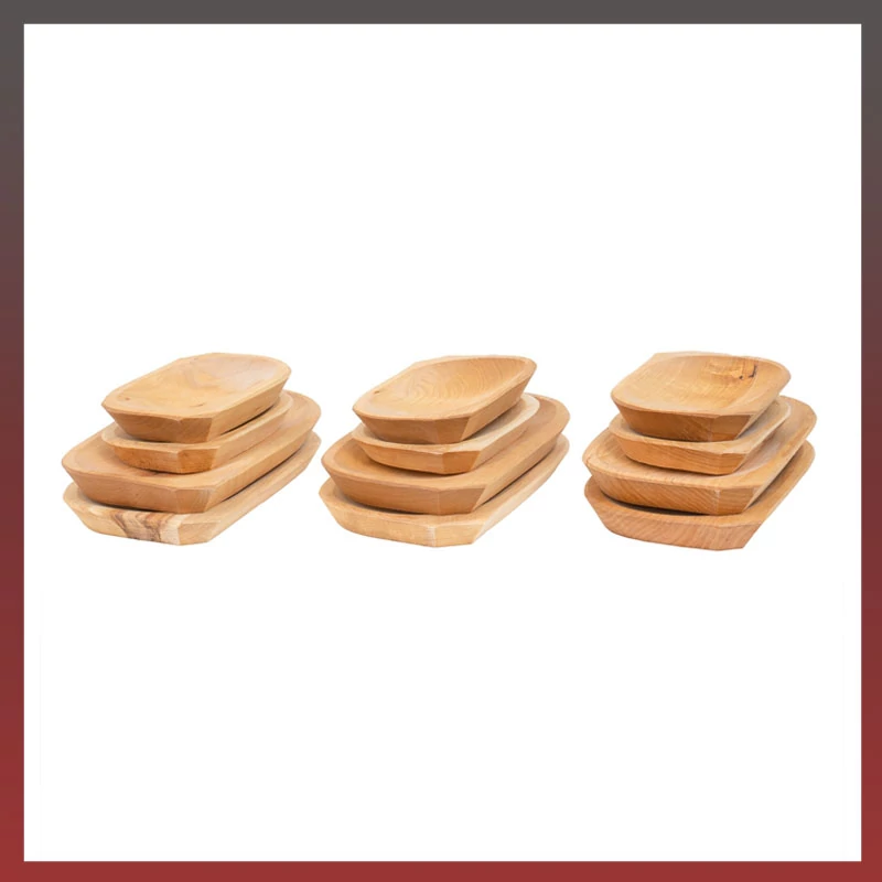 Set de platouri din lemn 6+6+1 piese – cod 5999559116681