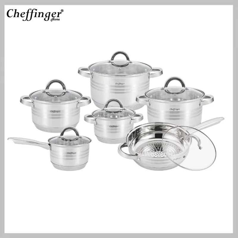 Set de oale Cheffinger 6 piese cu capace (set 12 piese) – CF-SS1230