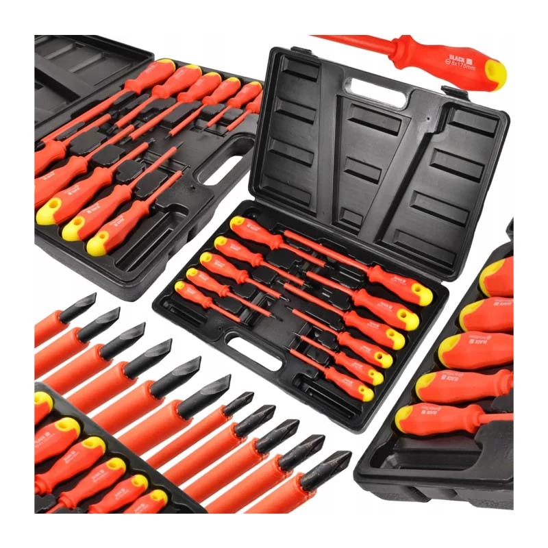 Set de șurubelnițe izolate BLACK 28716, 11 piese