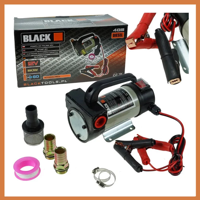 Pompă pentru combustibil diesel BLACK, 12V – 48111