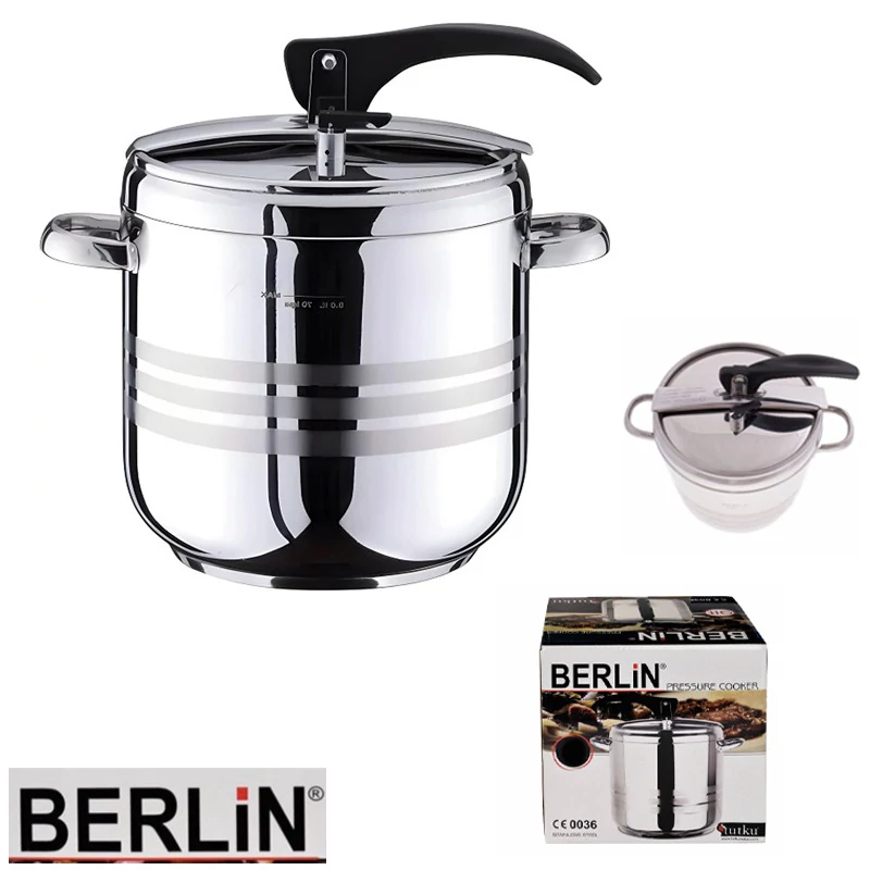 Oală sub presiune Berlin, oțel inoxidabil, 7 L BK-7L