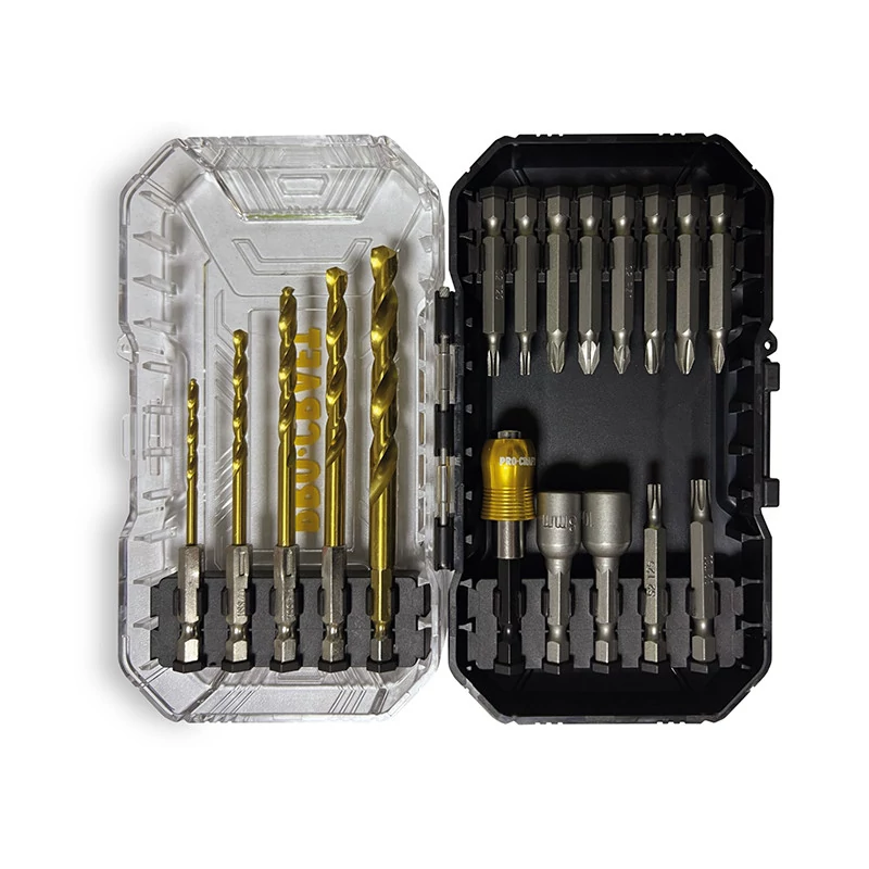 Set de burghie și biți, 18 piese Procraft DBS-18
