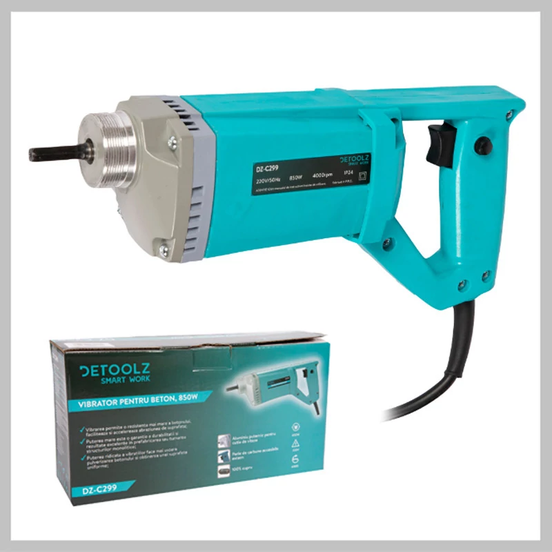 Vibrator pentru beton, 850W fără tijă compactare DETOOLZ DZ-C299