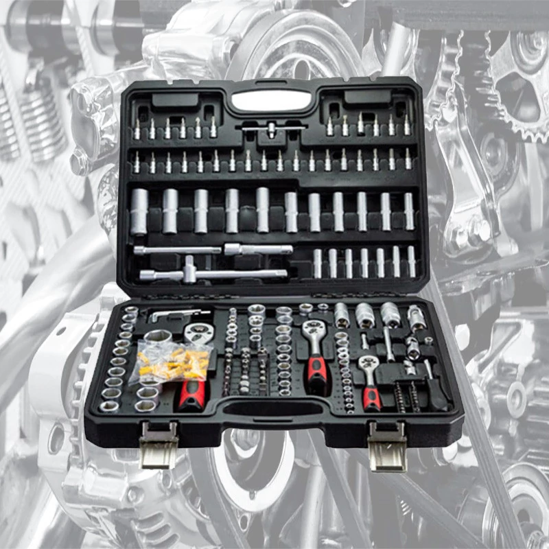 Set de chei tubulare Flinke, 202 piese, model FK-2021