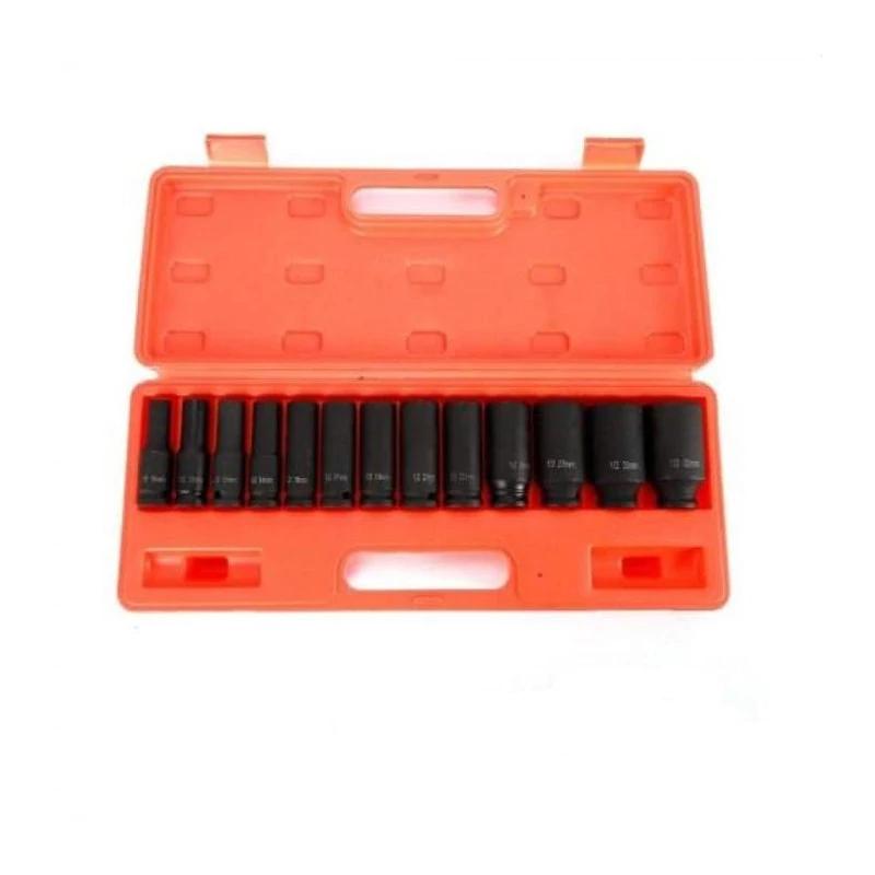 Set de chei tubulare Haina - 13 piese, întărit, negru HB-6823