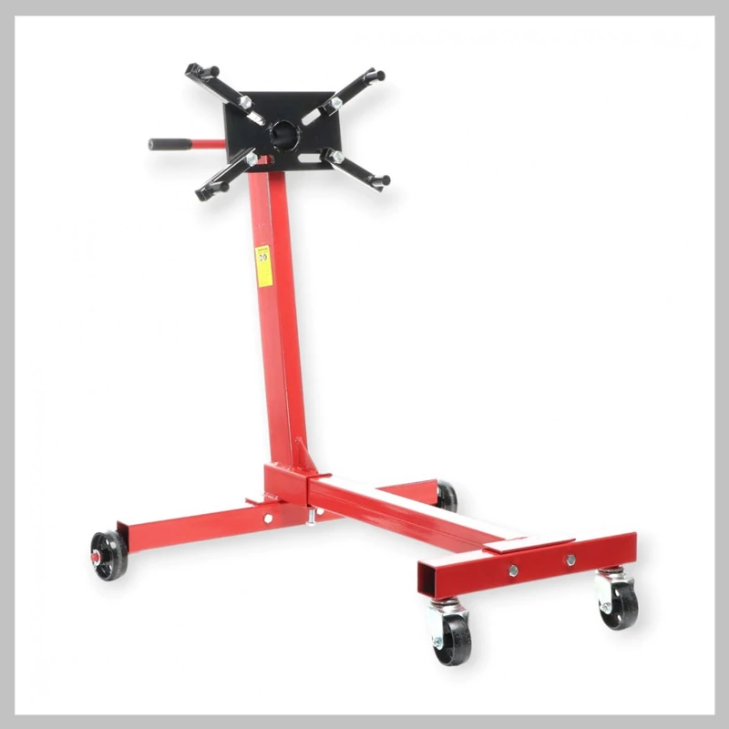 KrafTech HM-6465 Suport Rotativ pentru Motoare, 500 kg, 4 Roți