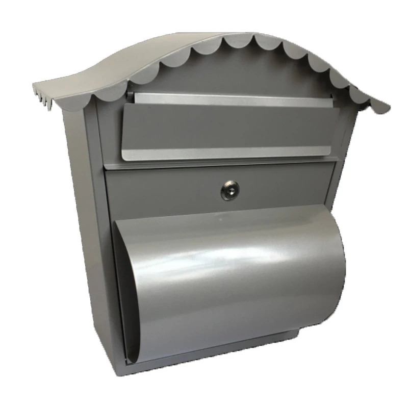 Cutie poștală 370x360x135mm, oțel vopsit electrostatic, cu suport pentru ziare HMB3637