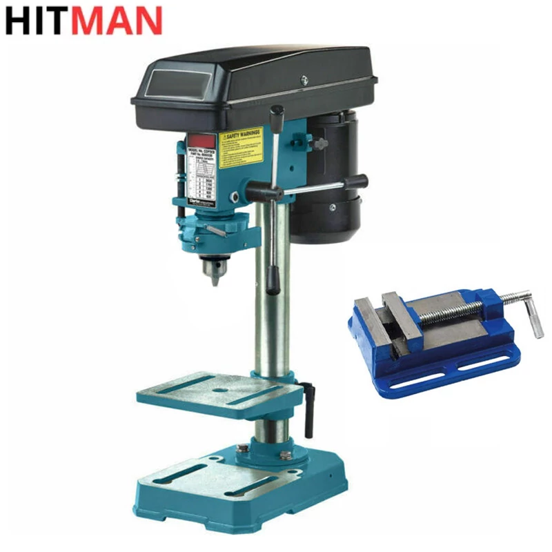 Mașină de găurit cu stand HITMAN 16 mm 1950W + Menghină HT-BD-7238