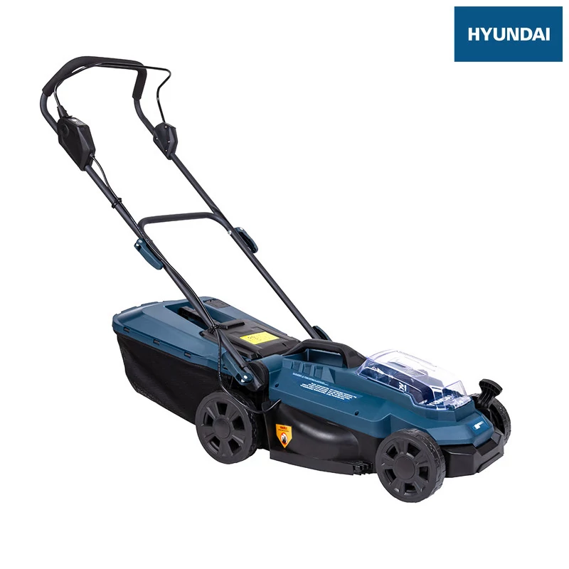 Hyundai Mașină de tuns iarba cu acumulator, cu baterie și încărcător, lățime de tăiere 33 cm, model HYD-4330-20V