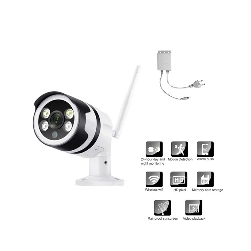 Cameră de supraveghere IP Jortan JT-82216, Wi-Fi, HD, rezistentă la apă