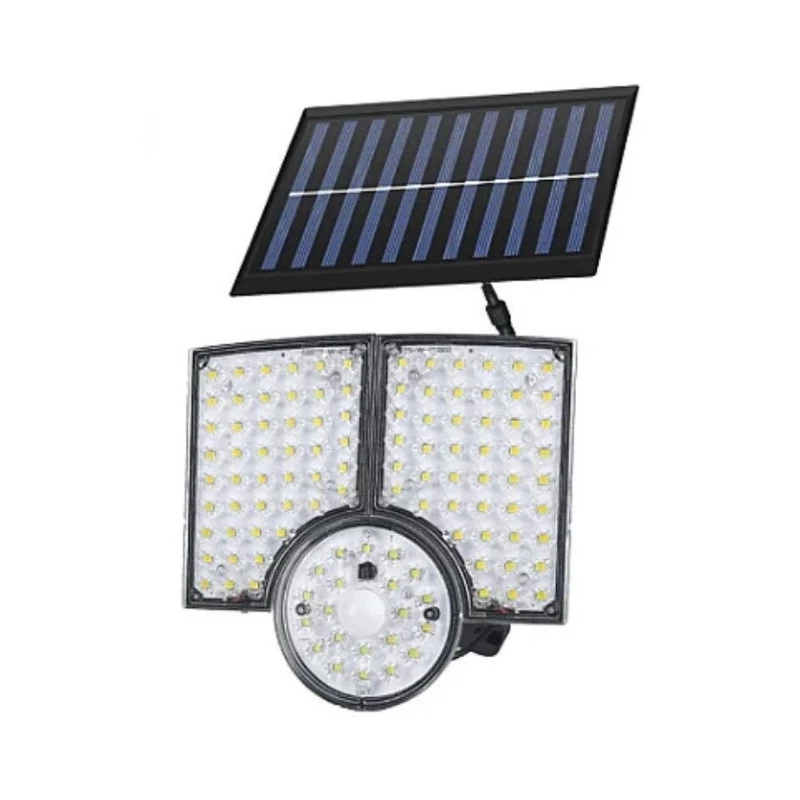 Lampa solară cu 3 senzori de mișcare reglabili și 112 LED-uri KE23-453