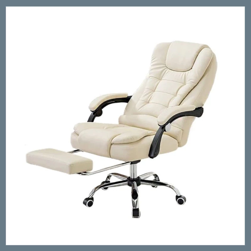 Scaun de birou rotativ BOSS cu suport pentru picioare, maro KO22BR-MAT