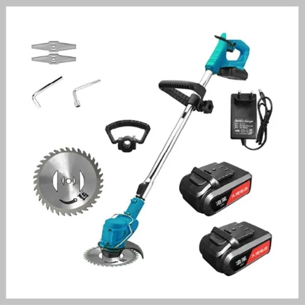 Mașină de tuns iarba și trimmer pe acumulator THO, 48V, cu 2 baterii, M-9037