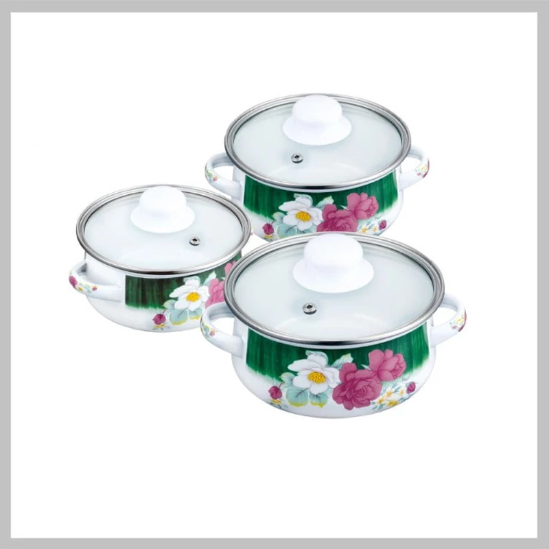 Set de Vase Emailate pentru Inducție, 6 Piese, Peterhof PH 15867