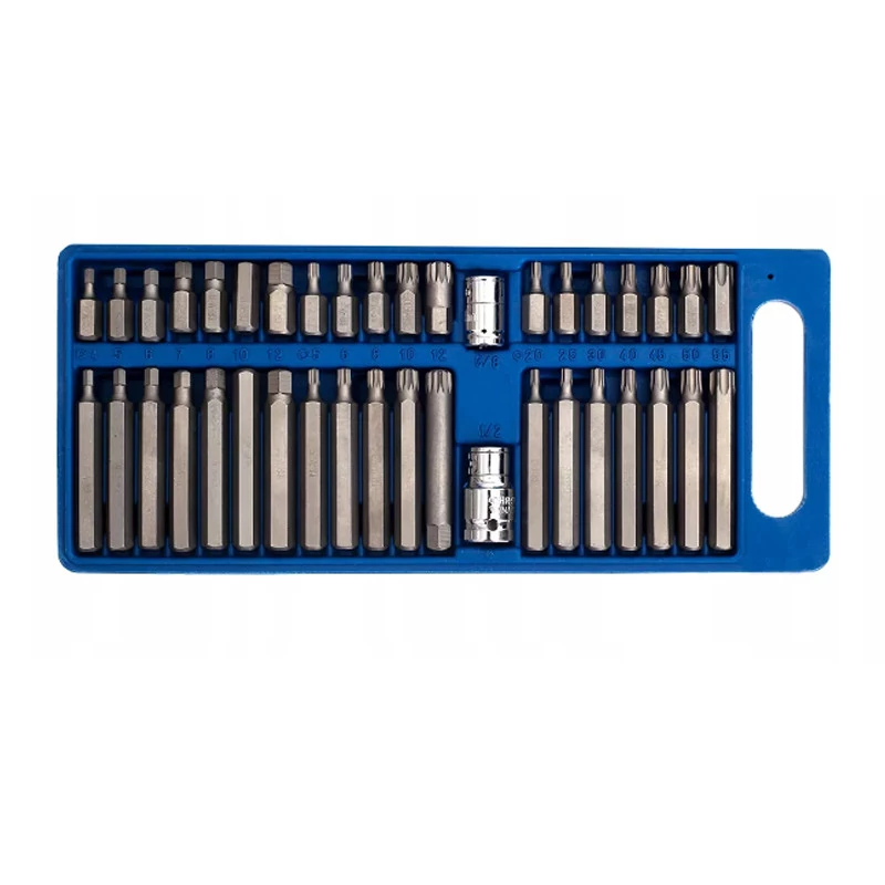 Set de biți Torx hexagonali și spline THO, 40 piese, PT-41