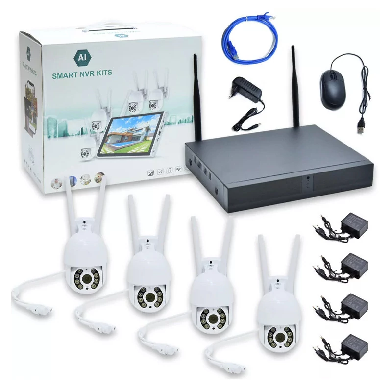 SMART NVR KIT, sistem de supraveghere digitală cu 4 canale și 4 camere HD