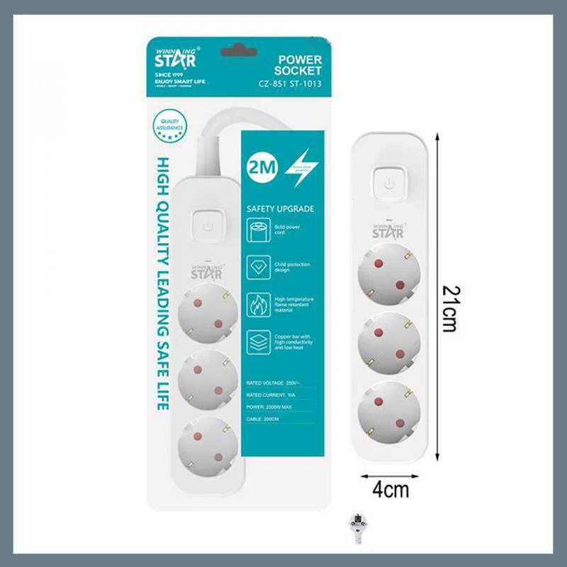 Distribuitor de energie Winning Star 3 prize, 1 întrerupător ST-1013