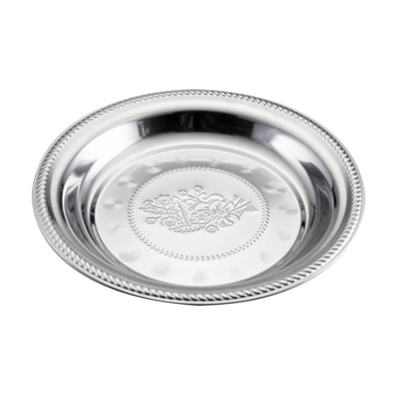 Victor Thai-Flower Tavă Rotundă din Oțel Inoxidabil, 25 cm V144-25