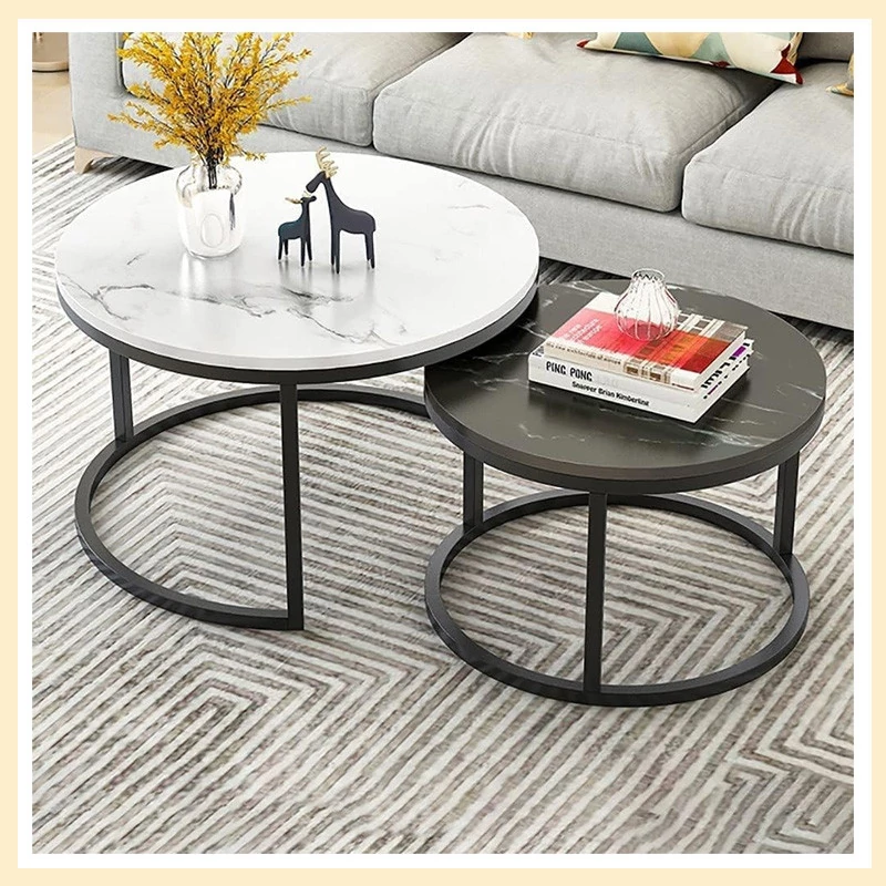 Set Mese de Cafea Rotunde 2 în 1 ZTSTL14BCZ