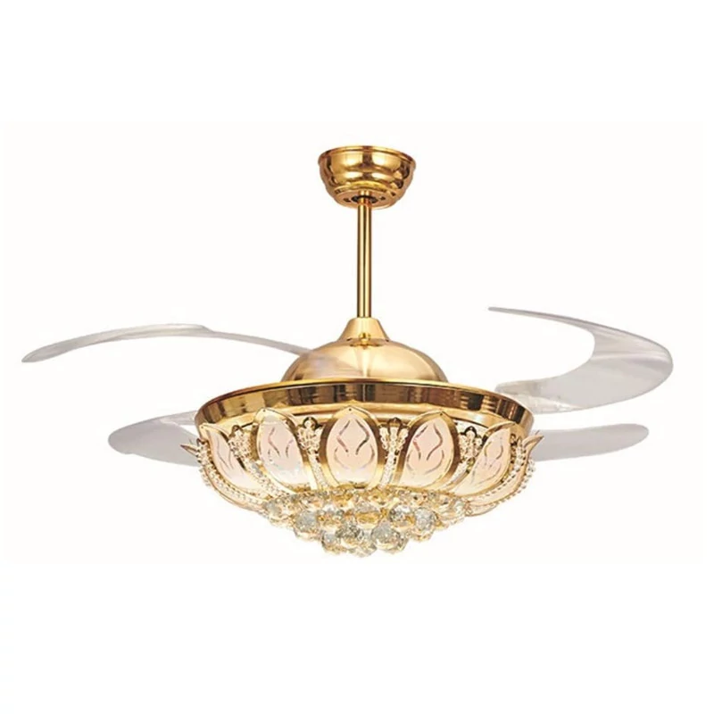 Luxury Crystal Light – Lustră de tavan cu funcție de ventilator și telecomandă CSILLAR