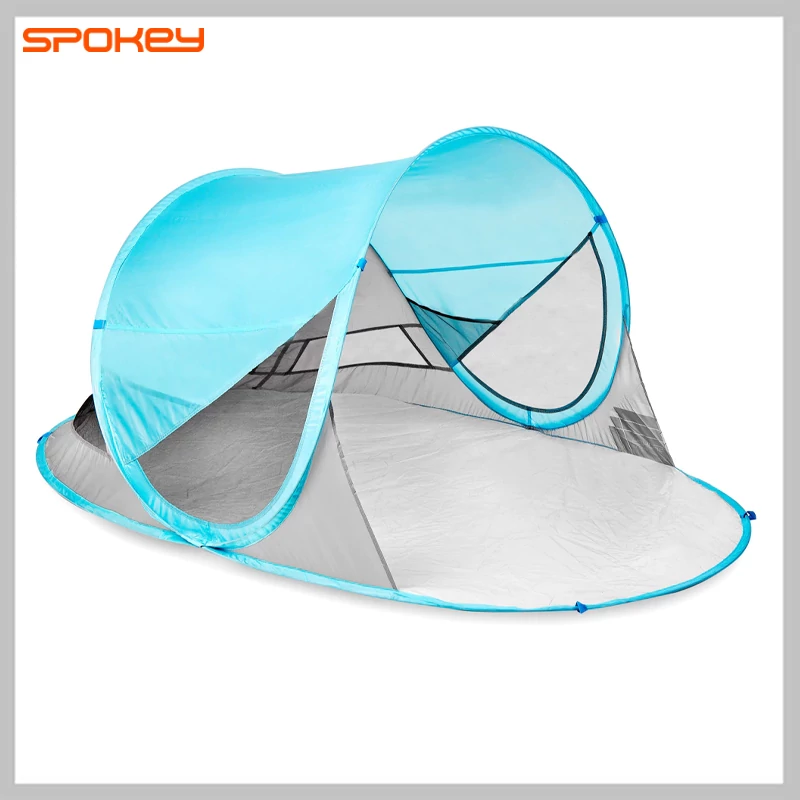 Cort de plajă Spokey STRATUS gri-albastru 190x120x90 – 926782