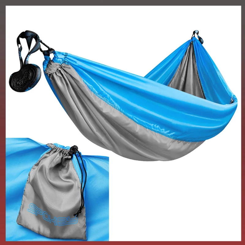Hamac Spokey AIR ROCKER – Gri-Albastru – 200 x 120 cm – 941068