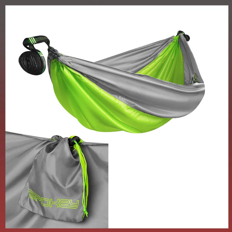 Hamac Spokey AIR ROCKER – Gri-Verde – 200 x 120 cm – 941069
