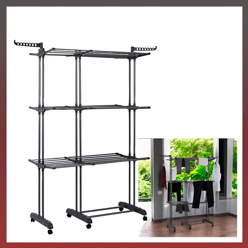 Uscător de rufe extensibil cu 3 nivele ME0080