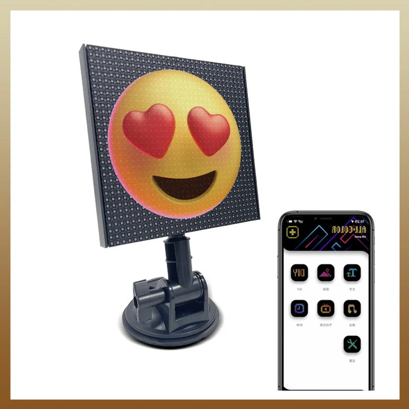 Afișaj LED Digital cu Ecran 32x32 Pixeli – Control prin Aplicație holm8348
