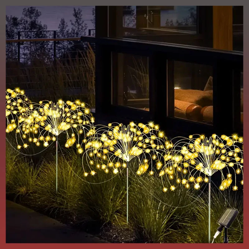 Set 4x lumini solare tip ghirlandă – 240 LED-uri, alb cald – VT308738